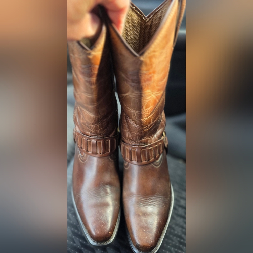 Harley-Davidson Brown Leather Boots